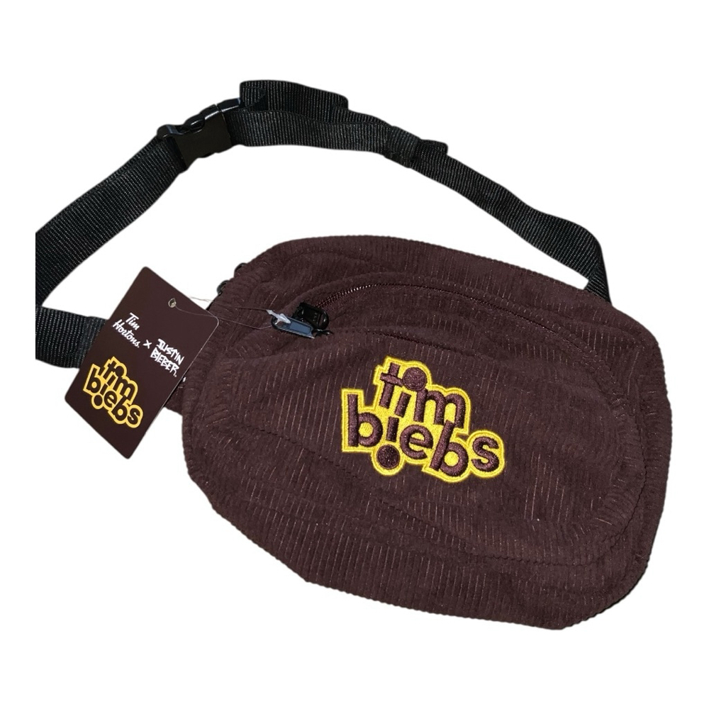 Tim Hortons Justin Bieber Brown Corduroy Belt Bag